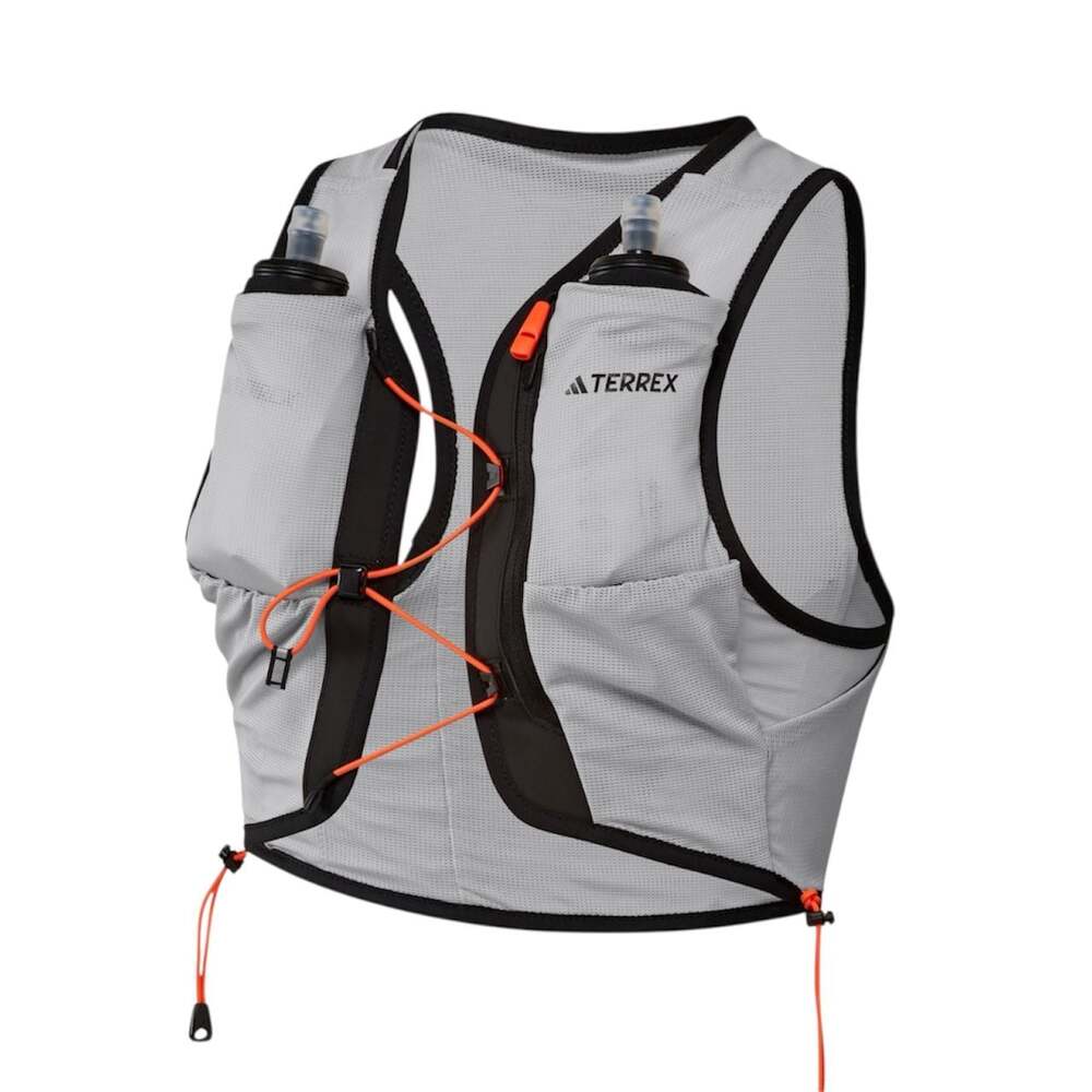 NWT adidas Terrex Trail Running Techrock 5L Hydration Vest in Grey, Small